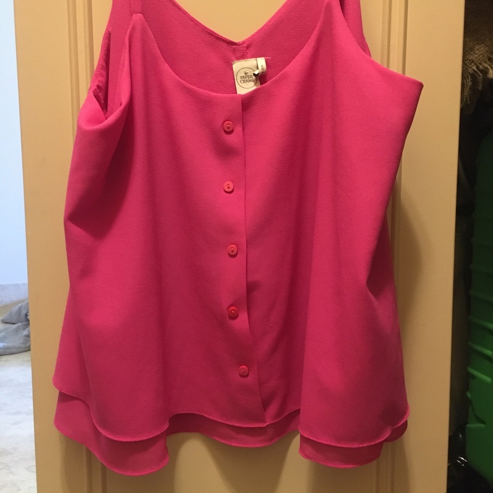 Flowy pink tank